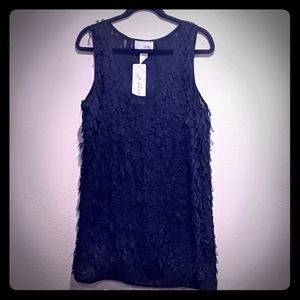 Black Confetti Tank Dress Sz. Large Brand: J.Valdi